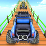 mountain climb stunt car games（怪物卡车空中特技）